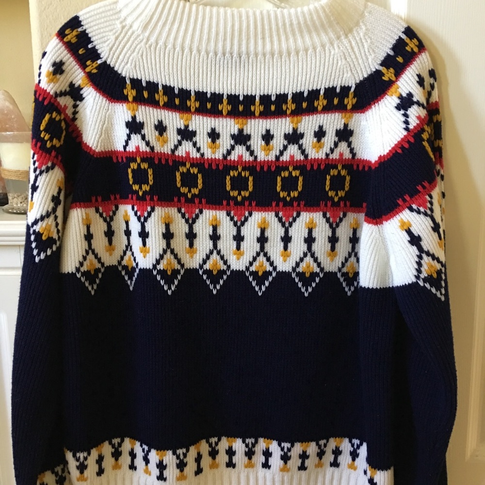 Nordic Pattern Sweater Size M - image 2